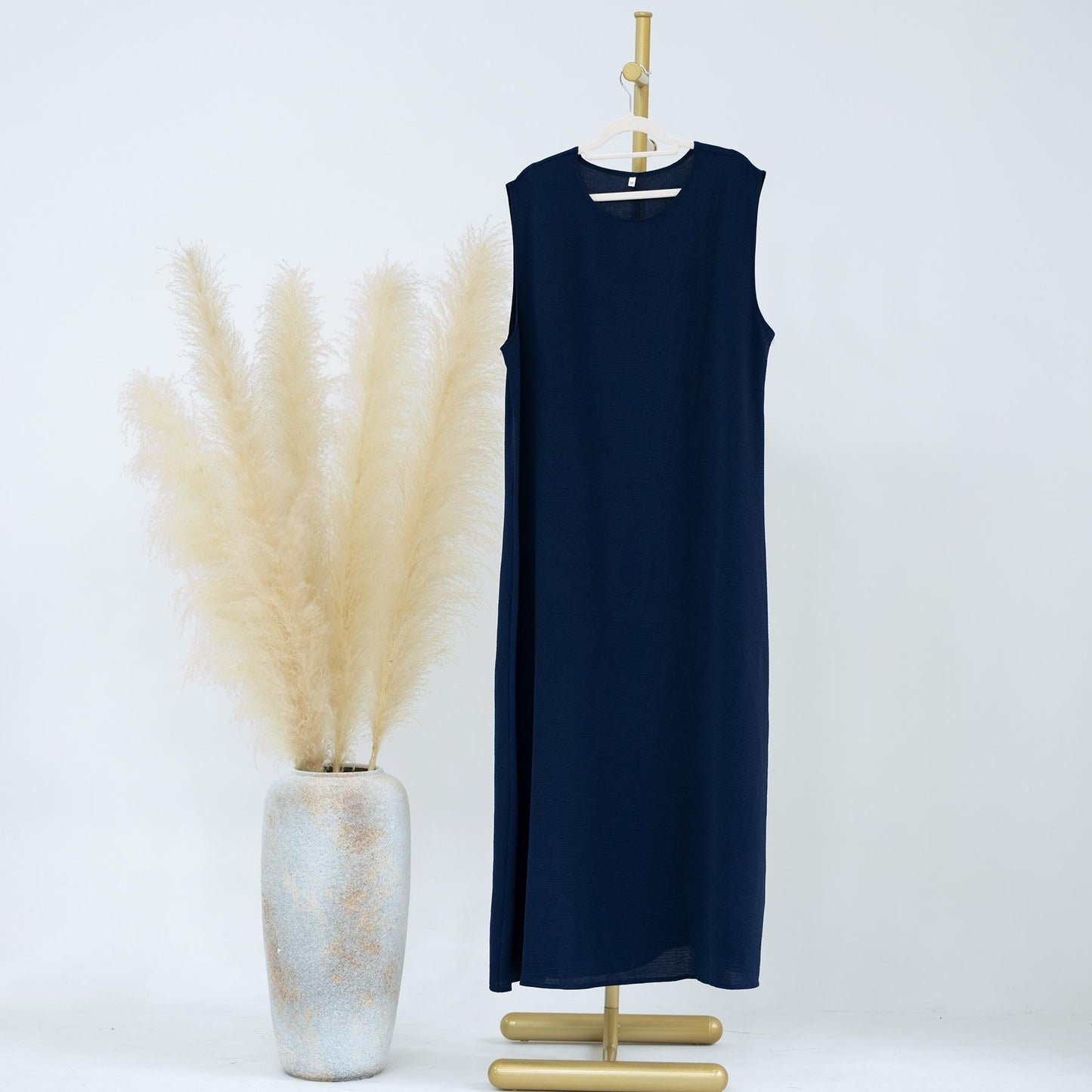 HAYA HAYA1019 Solid Color Bottom Tank Top Dress