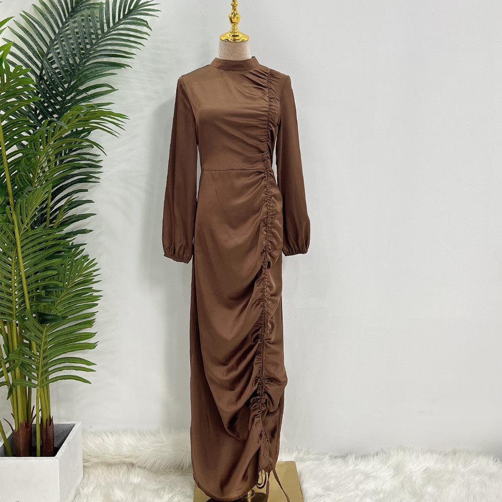 HAYA HAYA1045 Solid Color Large Robe Dress