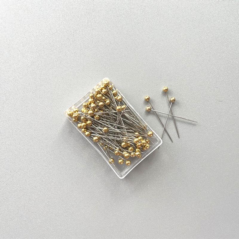 HAYA HAYA1066 100pcs/box Stainless Steel Pearl Breast Needle Scarf Button