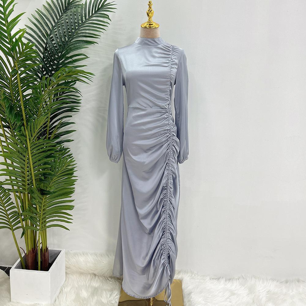 HAYA HAYA1045 Solid Color Large Robe Dress