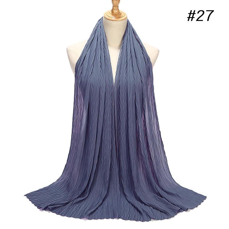 HAYA HA1137 Pearl Chiffon Baotou Scarf