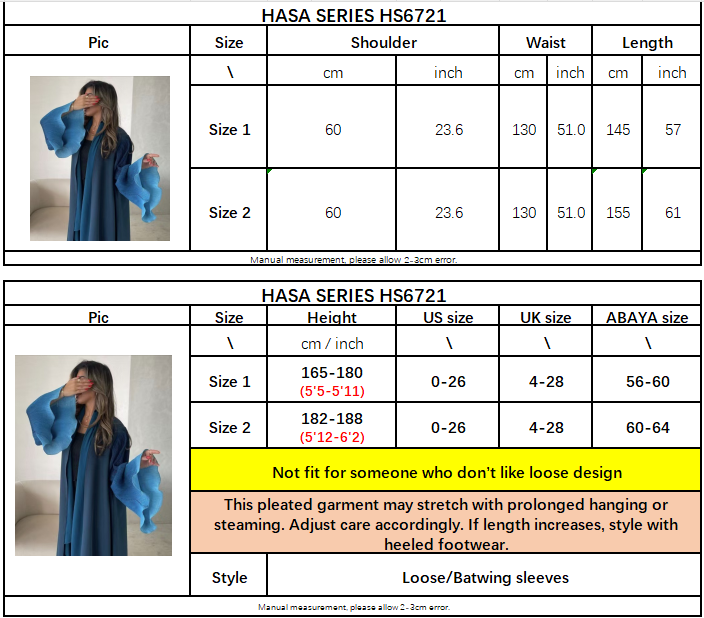 HASASERIES HS6721 Olive Ombre  Green Abaya with Gradient Cuffs