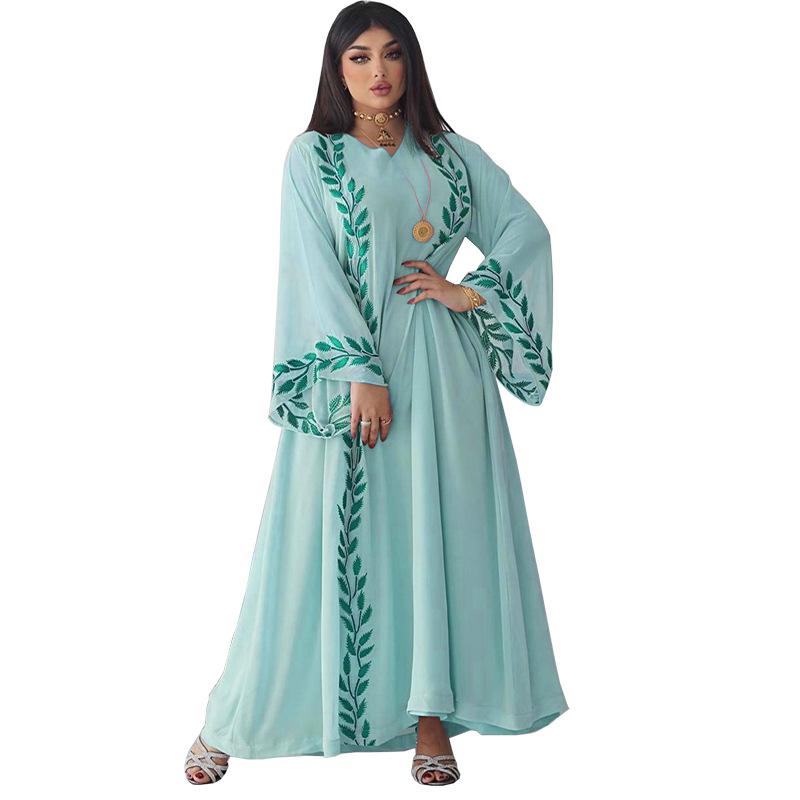 HAYA HAYA1050 2pcs Chiffon Long Muslim Dress with Hijab
