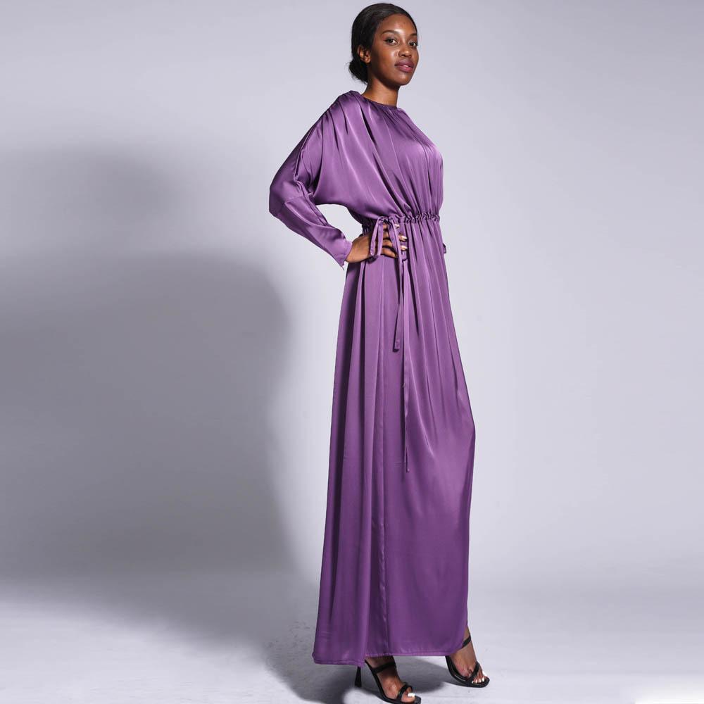 HAYA HAYA0435 Temperament Solid Color Raglan Dress