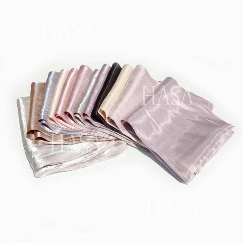 HA6479 A Simple Silk Scarf with A Mellow Color and A Light and Drapey Design