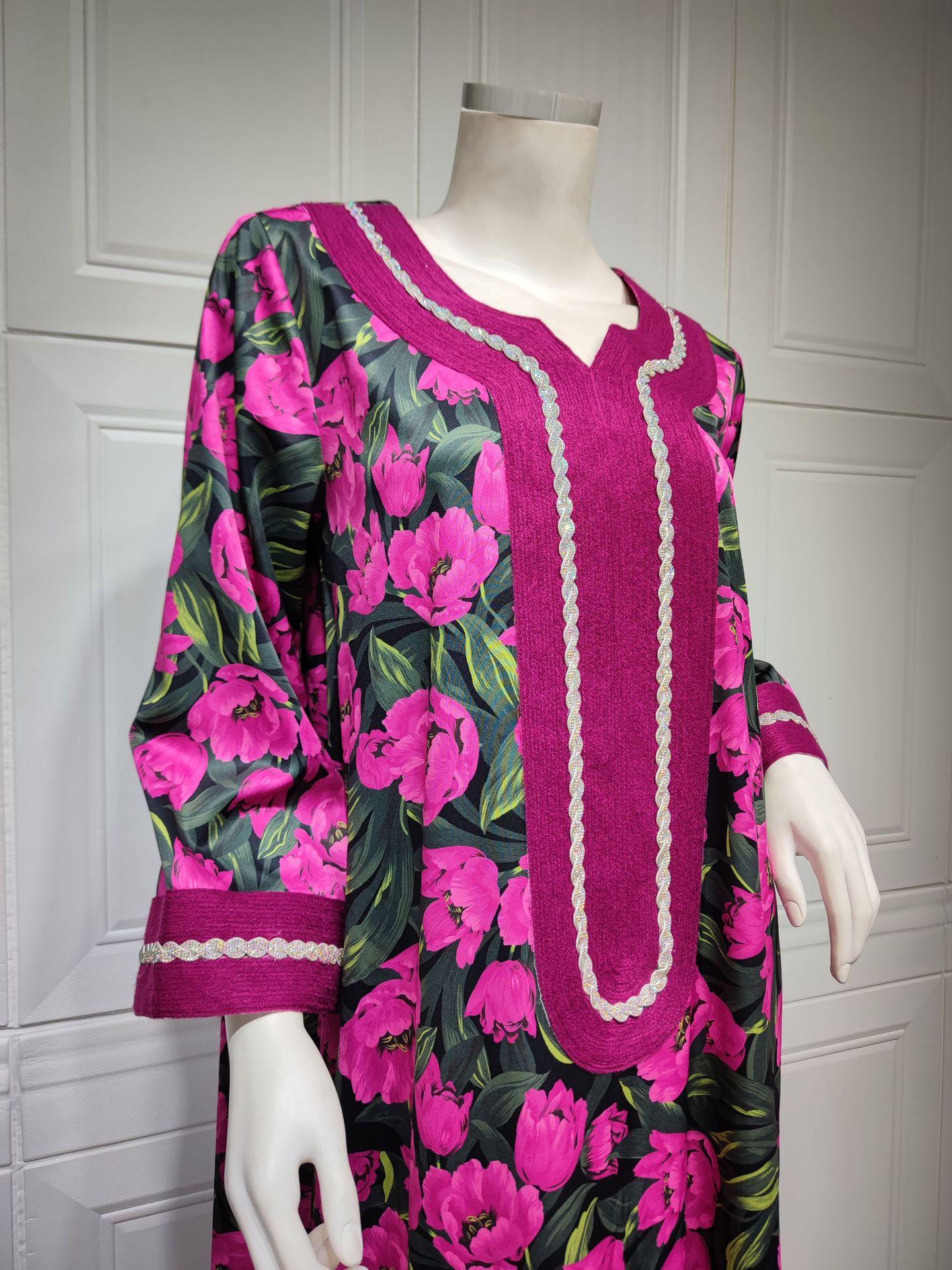 HAYA HAYA1072 Fashion New Product Hot Diamond Printed Dress