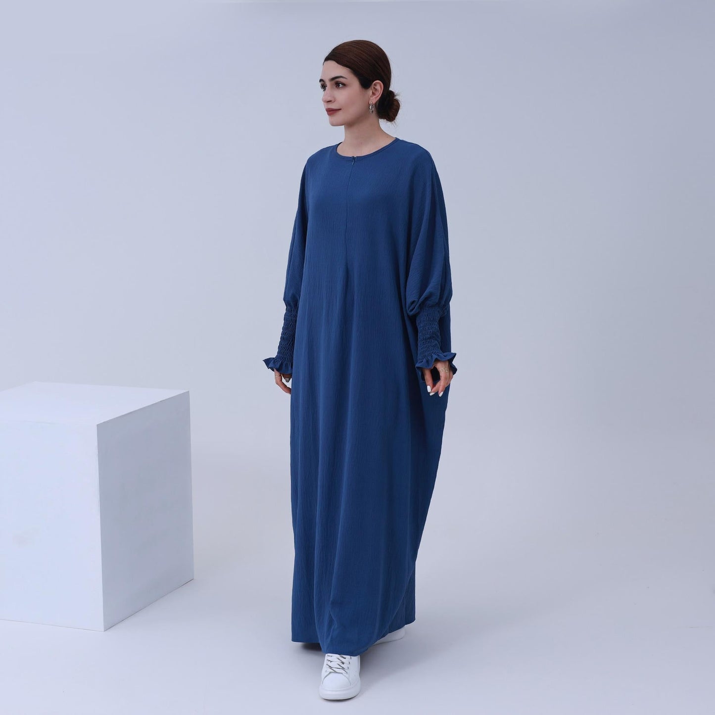 HAYA HAYA1003 Solid Bat Dress