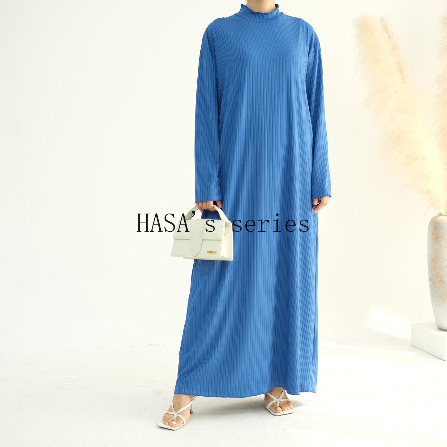 HA5509 Beautiful Stand Collar Dress Robe - Lightweight multi-color design, comfortable and stylish party  wear red dress thick  thigh 2  part bow  outfits