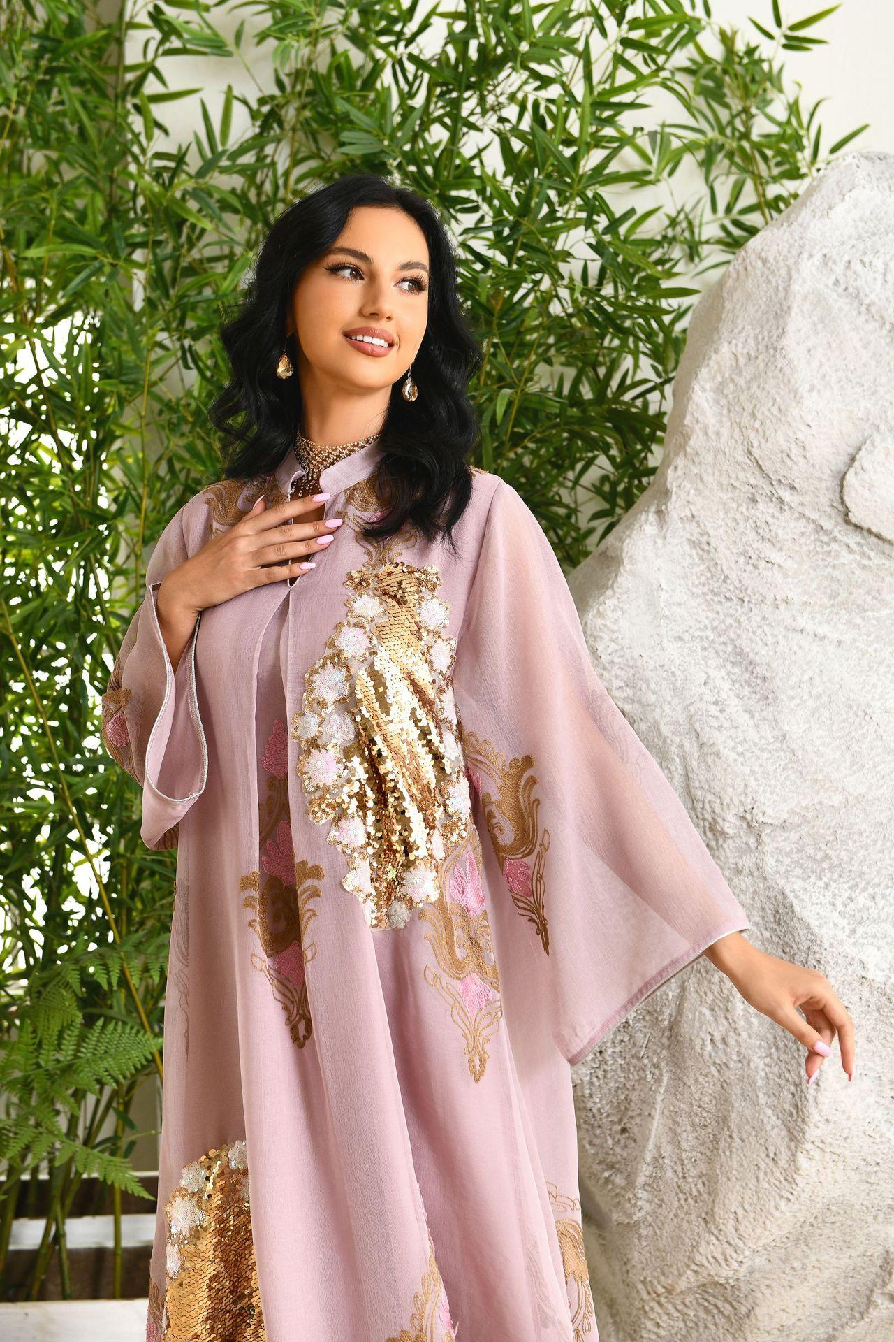 HAYA HAYA0443 Muslim Embroidered Dress