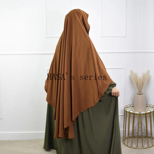 HA5441 Premium Multi-Color Solid Bandana - Loose Shawl Style circle  hijab