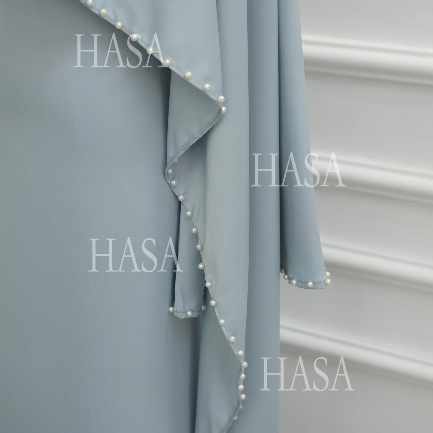 HS6697 Robe Decorated with Pearls and Beads.