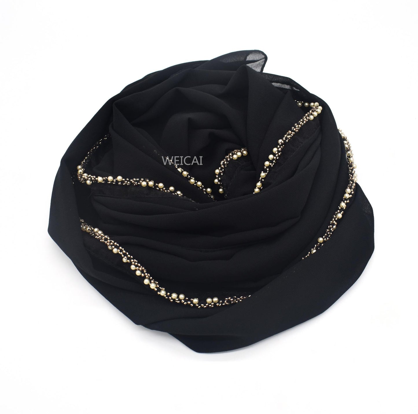 HAYA HA1117 Solid Chiffon Headband Hijab