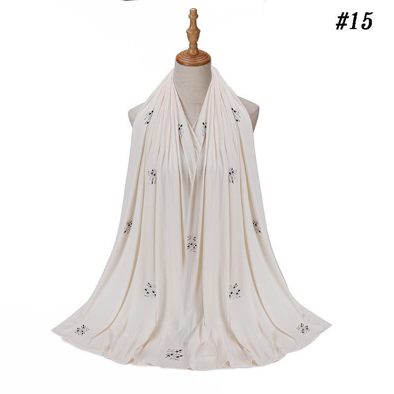 HAYA HA1133 New Striped Hot Drilling Headscarf