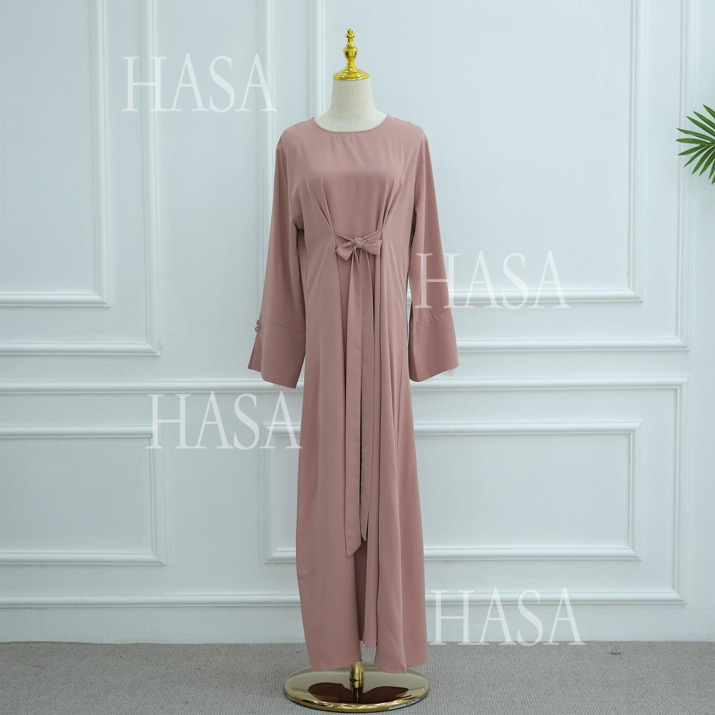 HASA's series HA6507 Simple style spliced lace robe dress (headscarf not included)