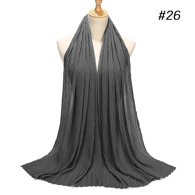 HAYA HA1137 Pearl Chiffon Baotou Scarf