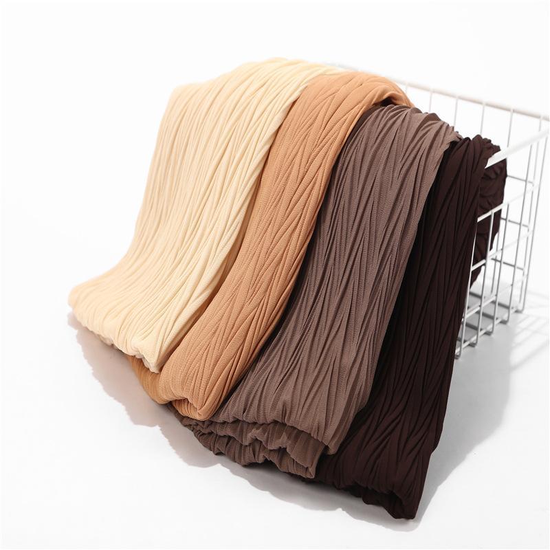 HAYA HA1137 Pearl Chiffon Baotou Scarf