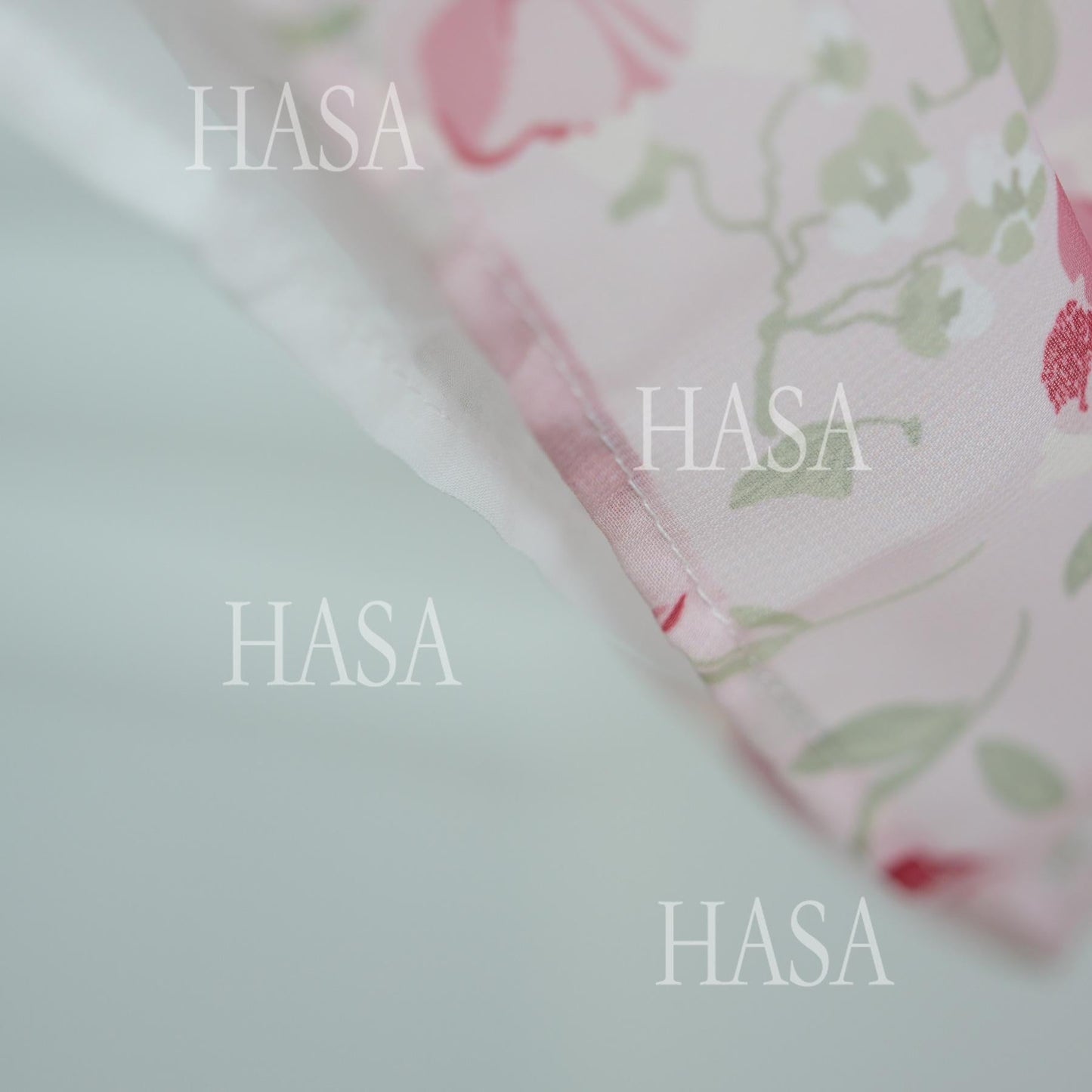 HA6515 Summer Printed Chiffon Jacket and Headscarf Two-Piece Set