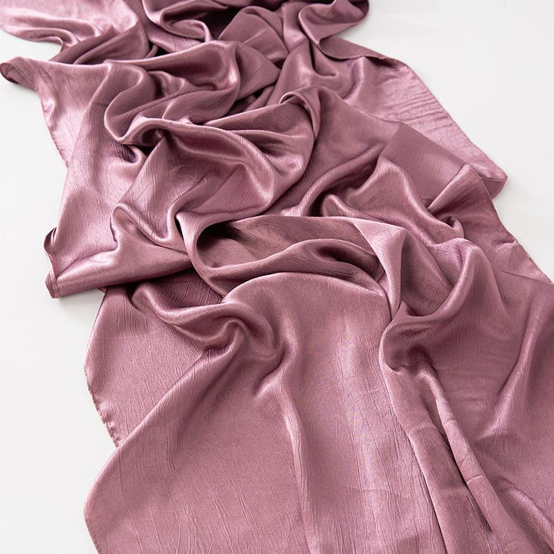 HAYA HA1104 Silk Smooth Headband Shawl Solid Color Headband