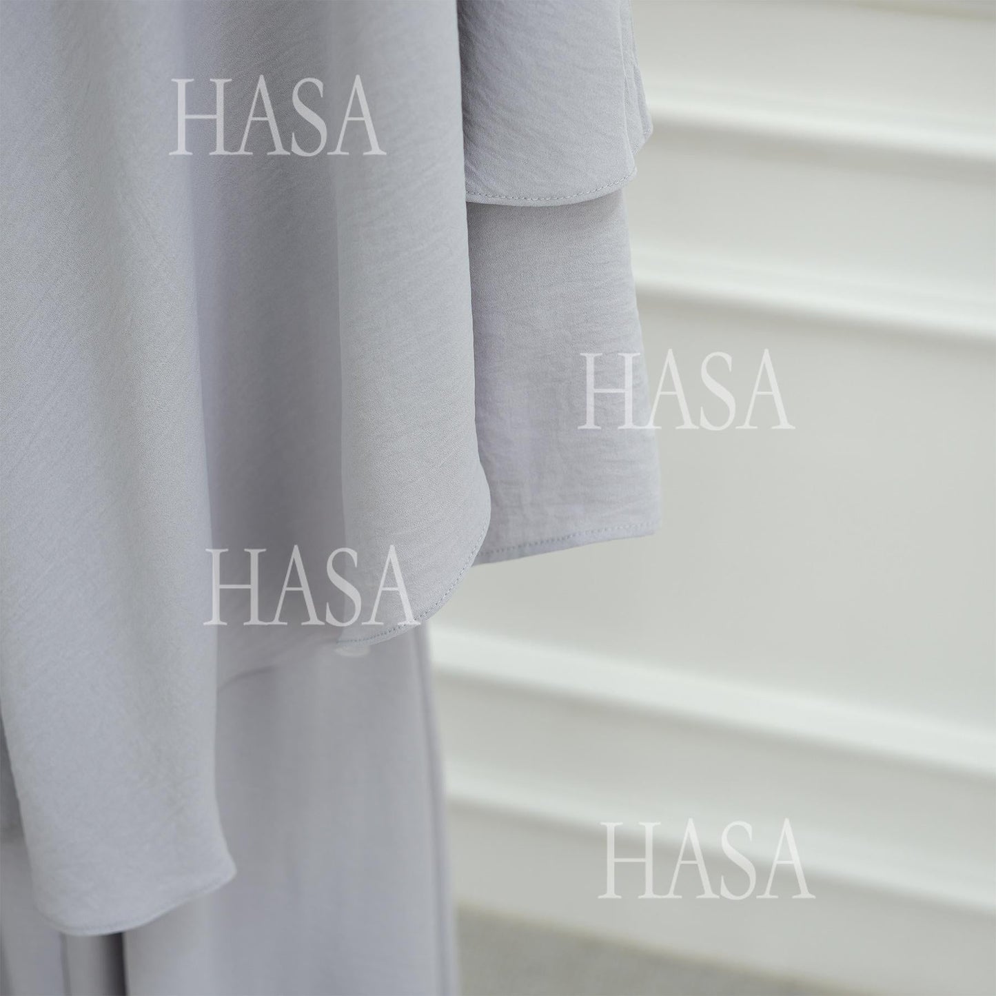 HA6532 Slim-fit waist cape robe two-piece set