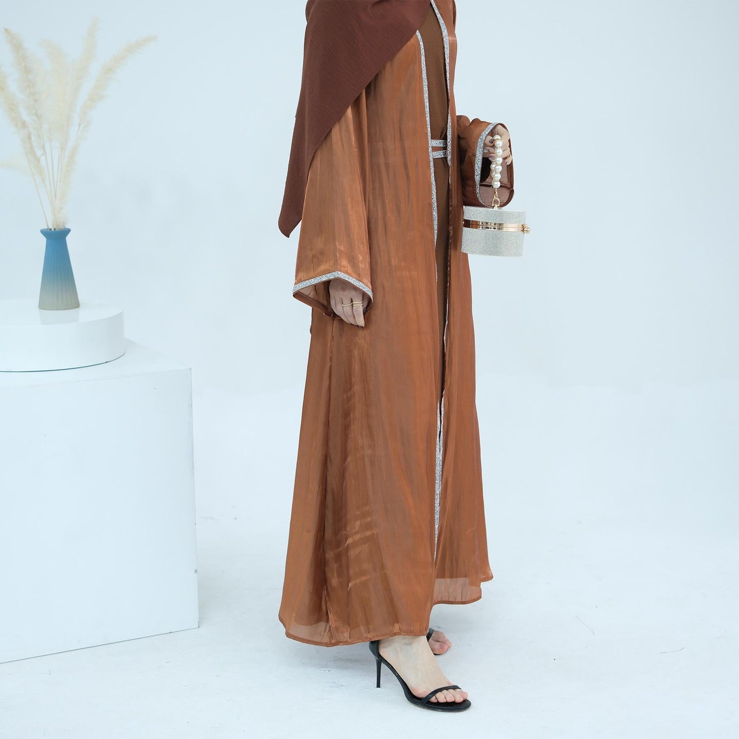 HAYA HA1184 2pcs Set Cardigan+Inner Dress
