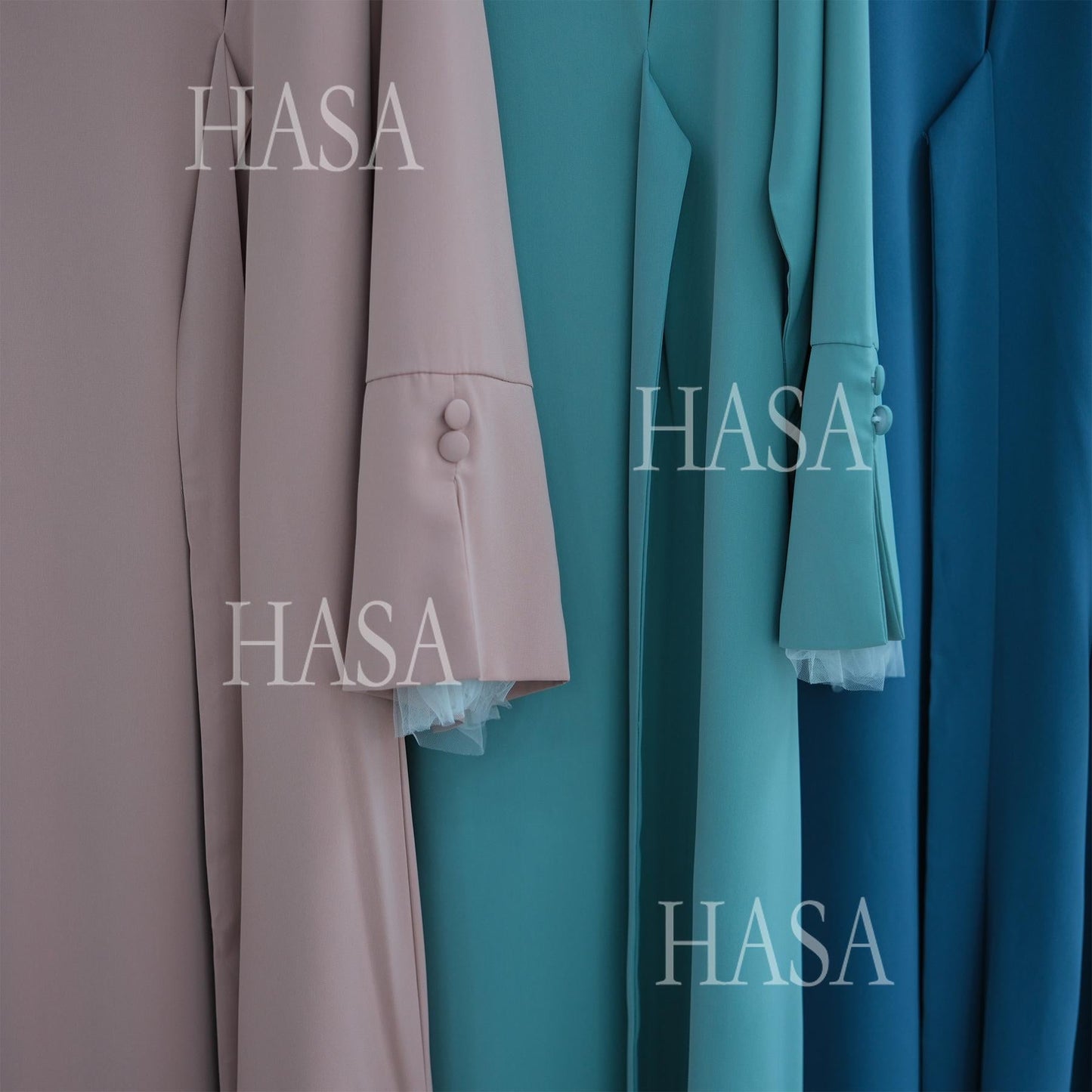 HASA's series HA6507 Simple style spliced lace robe dress (headscarf not included)