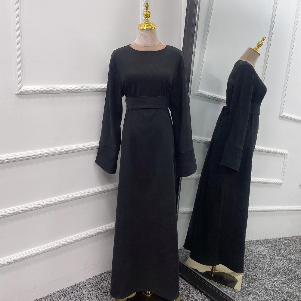 HAYA HAYA1011 Solid Color Tunic Dress