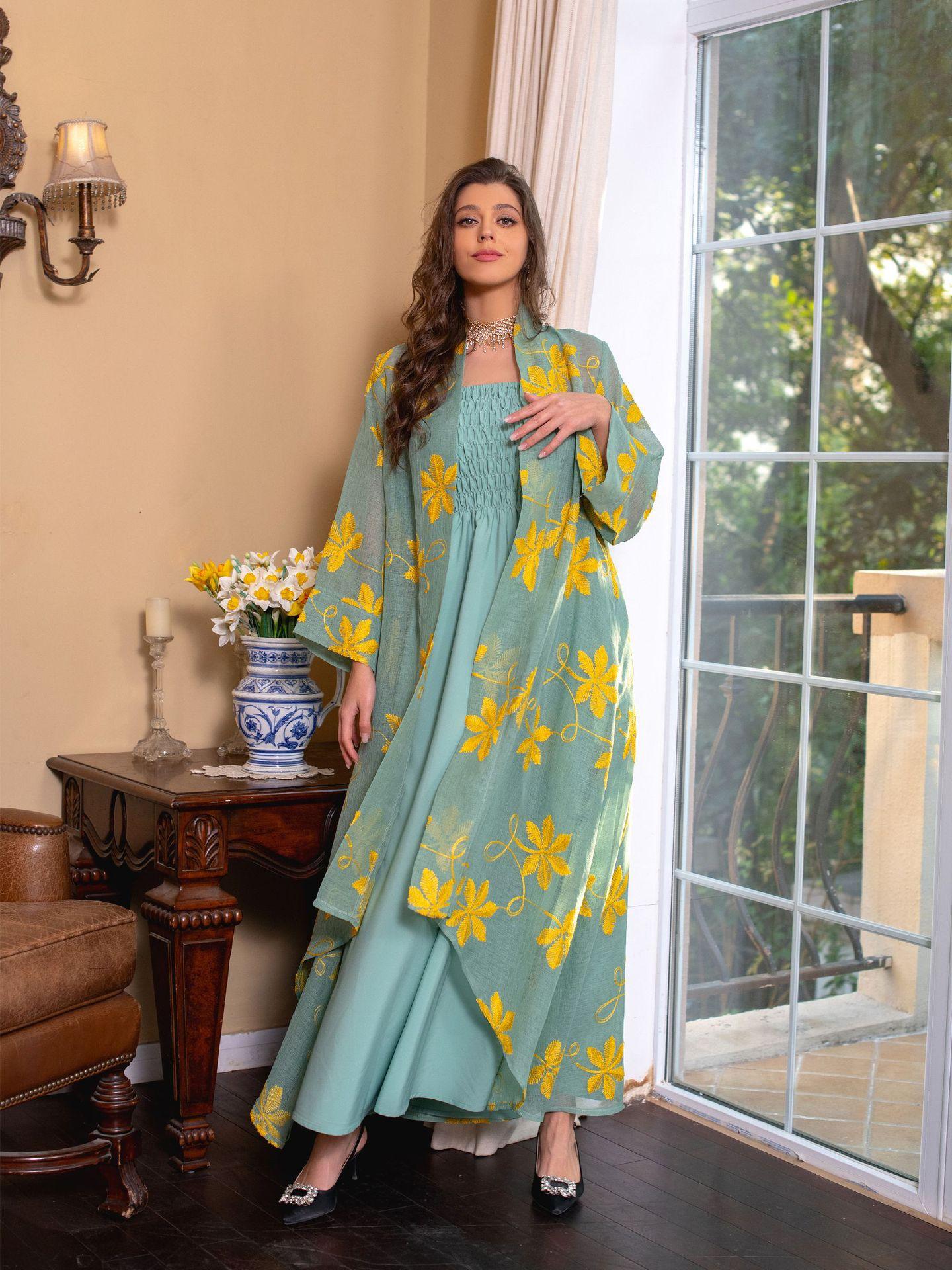 HAYA HAYA1076 2pcs Inner Dress  with Cardigan
