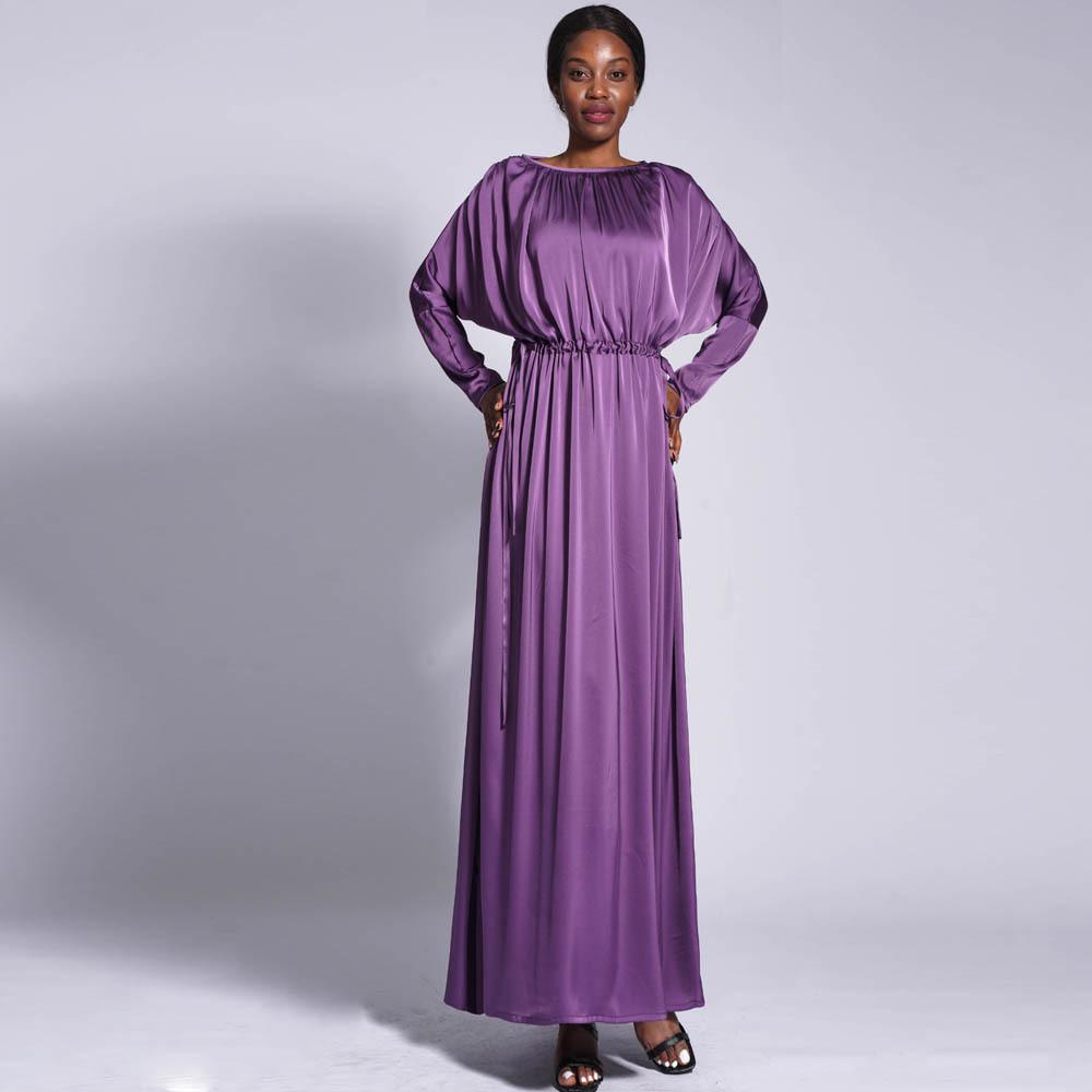 HAYA HAYA0435 Temperament Solid Color Raglan Dress