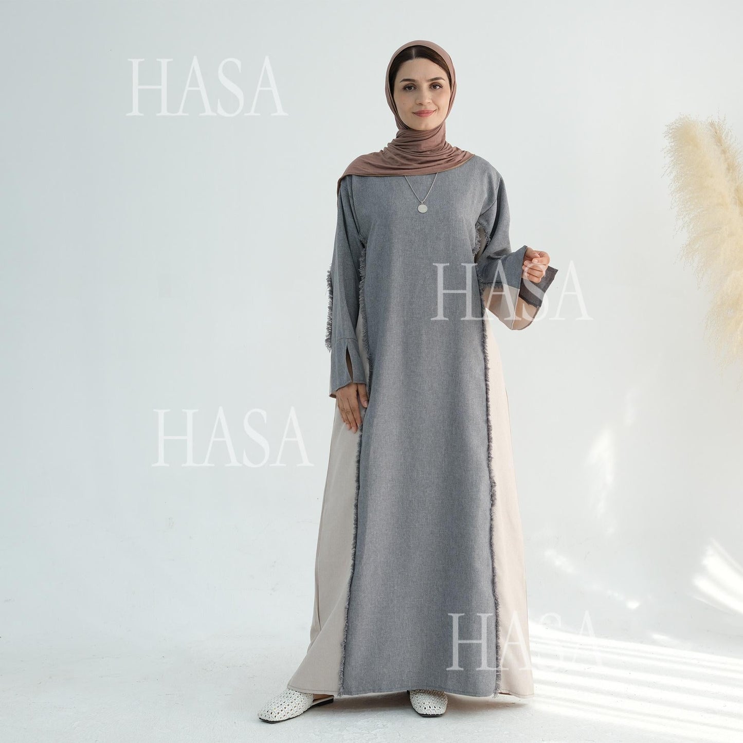 HA5606 Stylish Patchwork Robe - Cardigan and Dress (belt Pockets Only on Dress) party  wear red dress graduation  dress thick  thigh 2  part bow  outfits