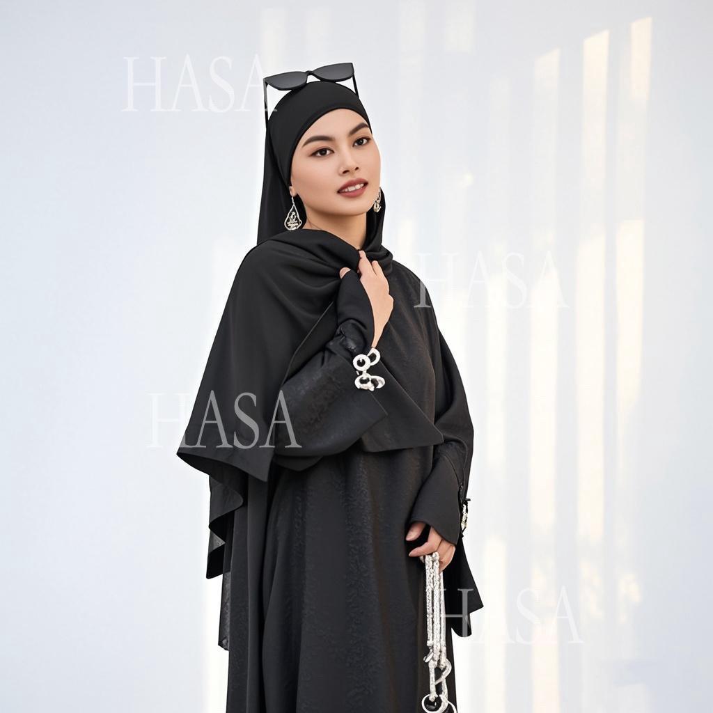 HA5867 Bow-knot Cuff Long Skirt | Elegant and Radiant