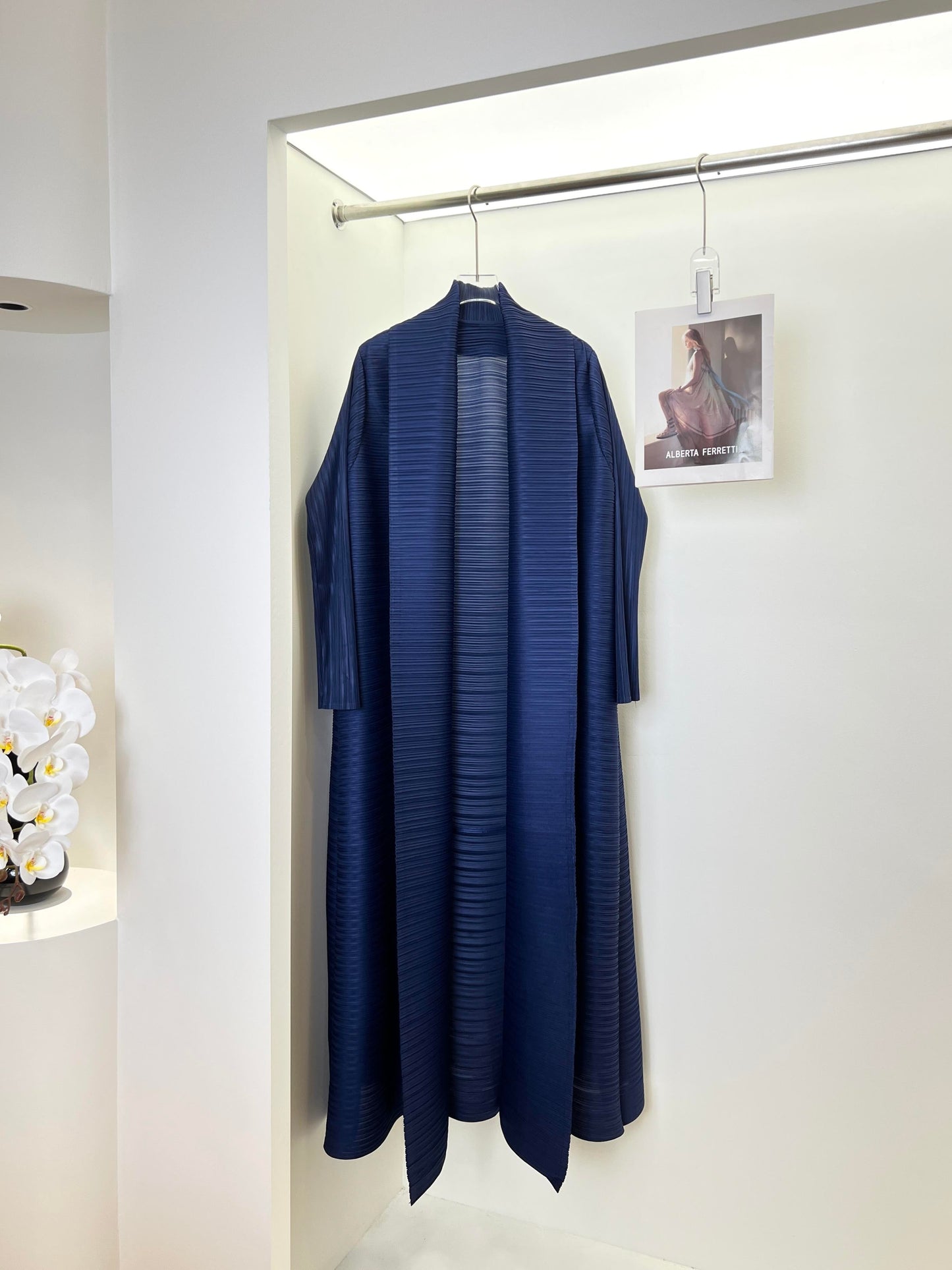 HS6729 Chocolate Crinkle | Brown Textured Open Abaya
