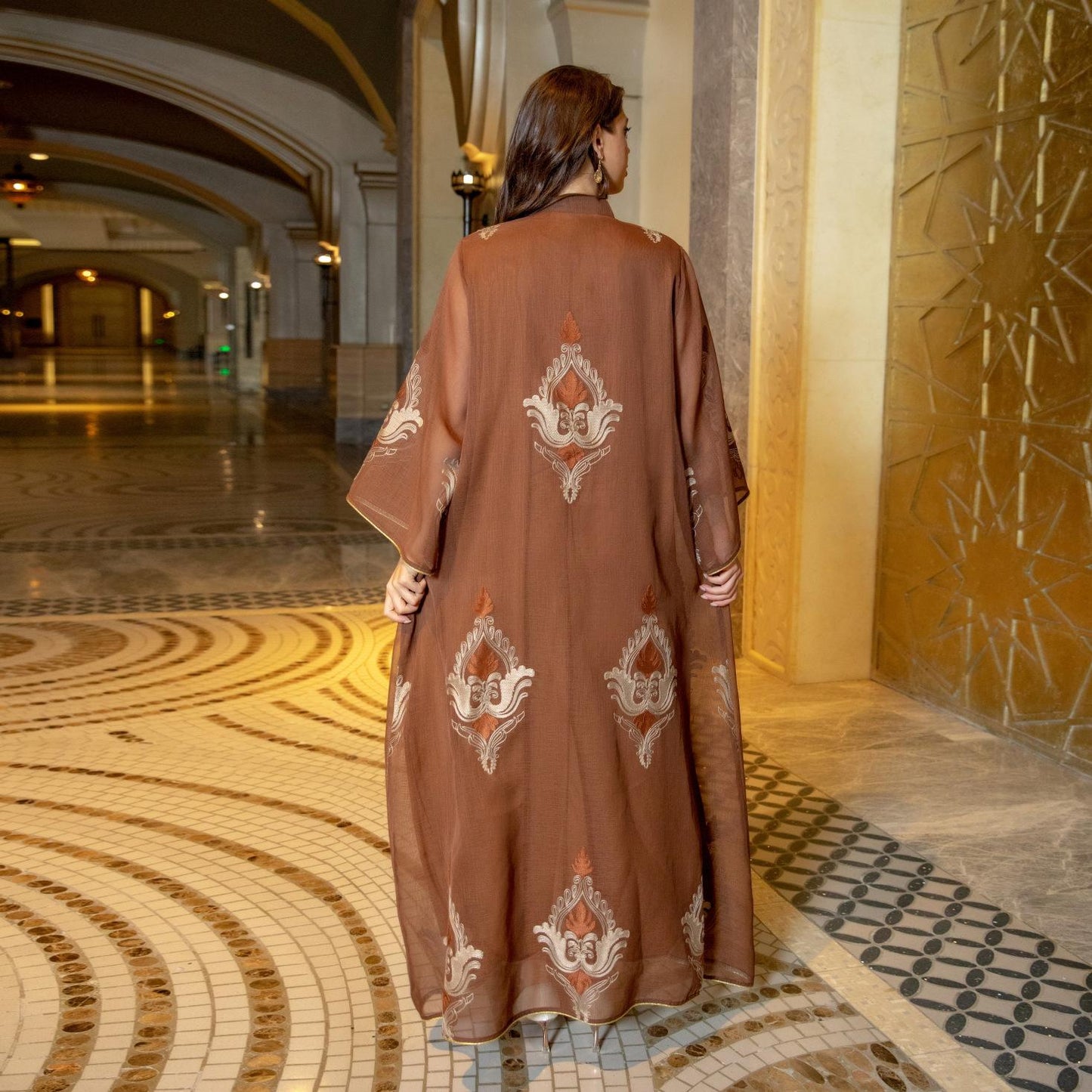 HAYA HAYA0443 Muslim Embroidered Dress