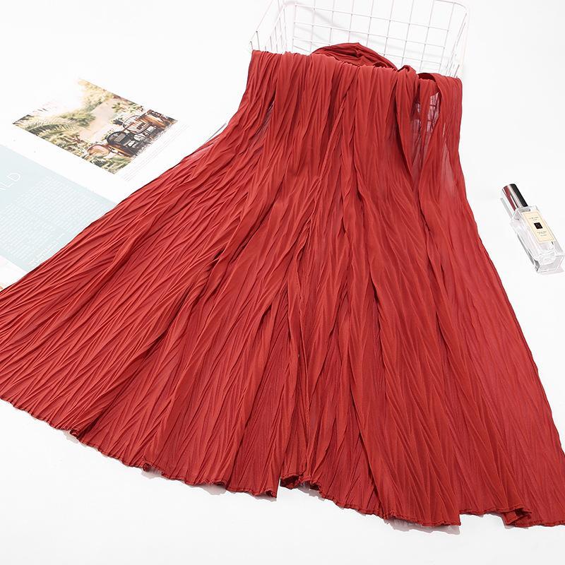 HAYA HA1137 Pearl Chiffon Baotou Scarf