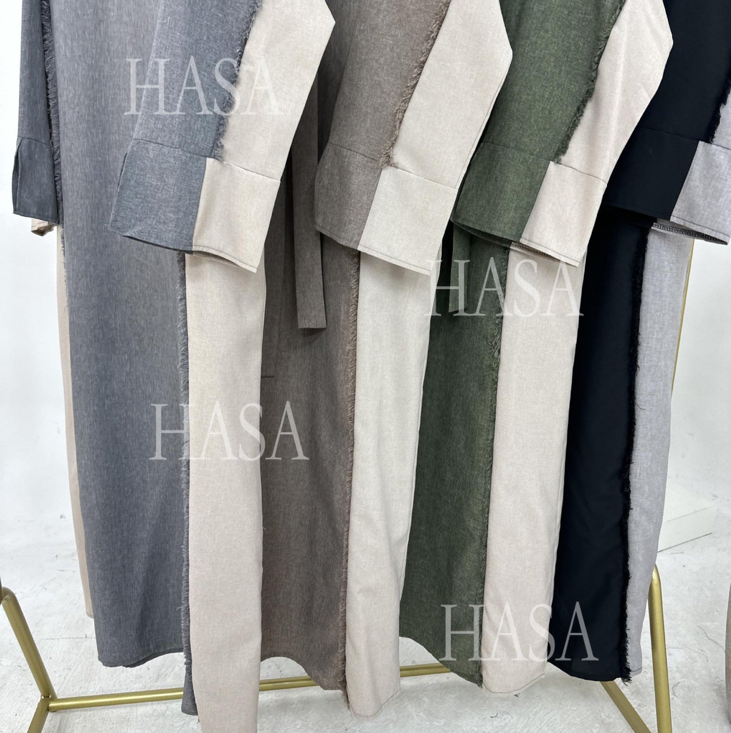 HA5606 Stylish Patchwork Robe - Cardigan and Dress (belt Pockets Only on Dress) party  wear red dress graduation  dress thick  thigh 2  part bow  outfits