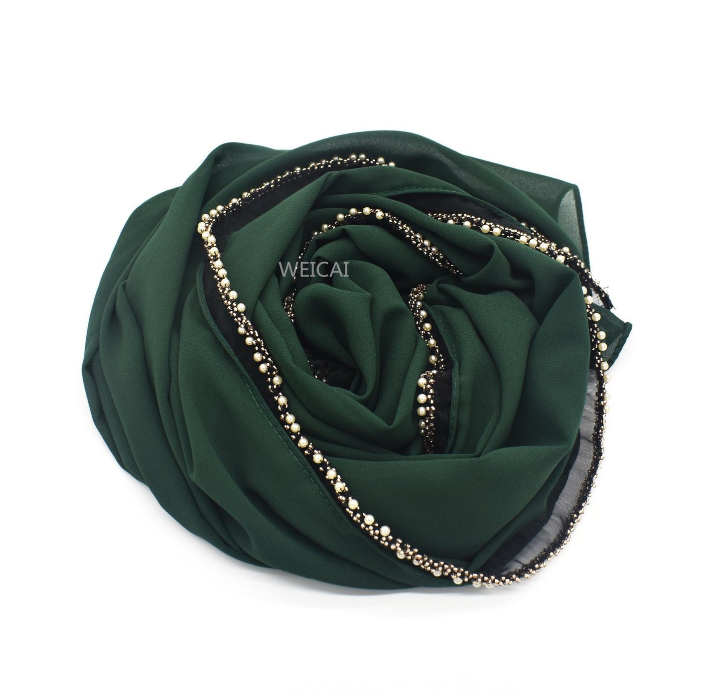 HAYA HA1117 Solid Chiffon Headband Hijab