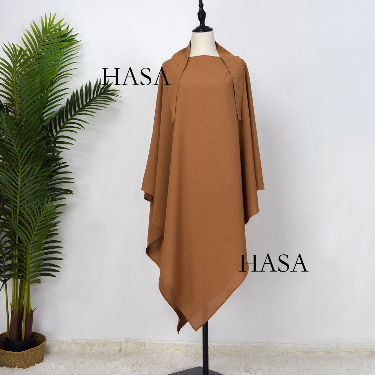 HAYAJ01 Muslim ICE SILK CREPE Khimar