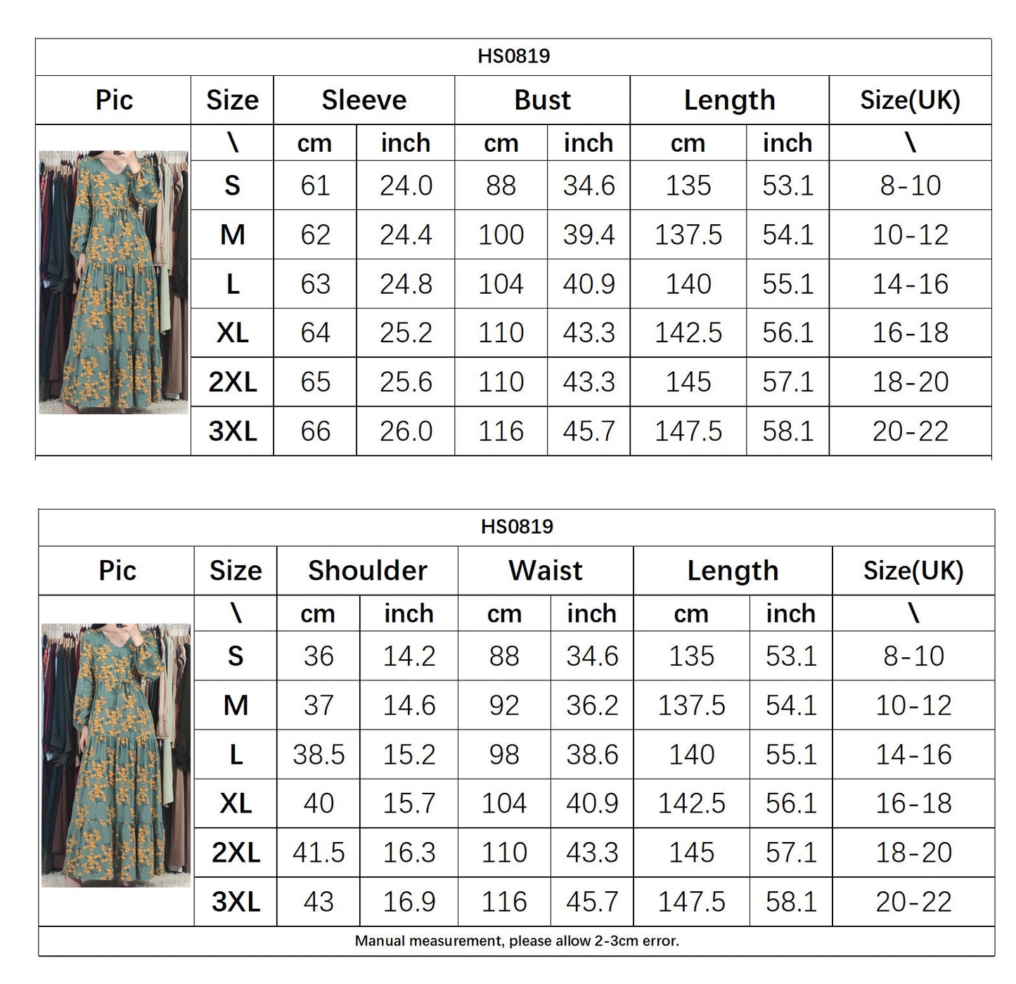 HAYA0819 Rayon long dress V-neck flower dress